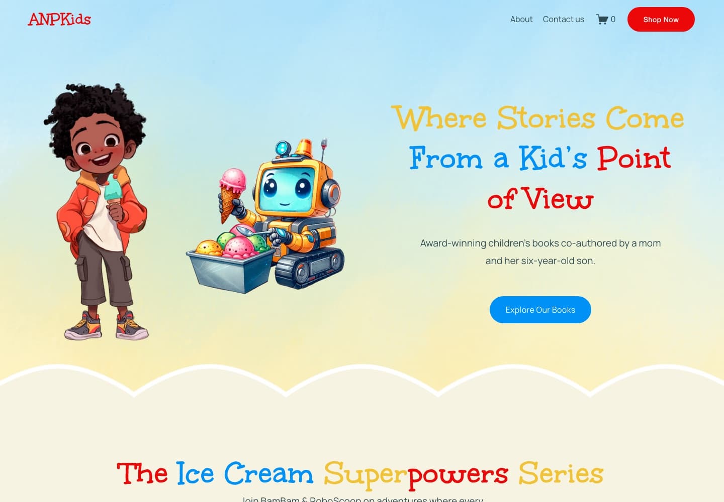 ANP Kids — website preview