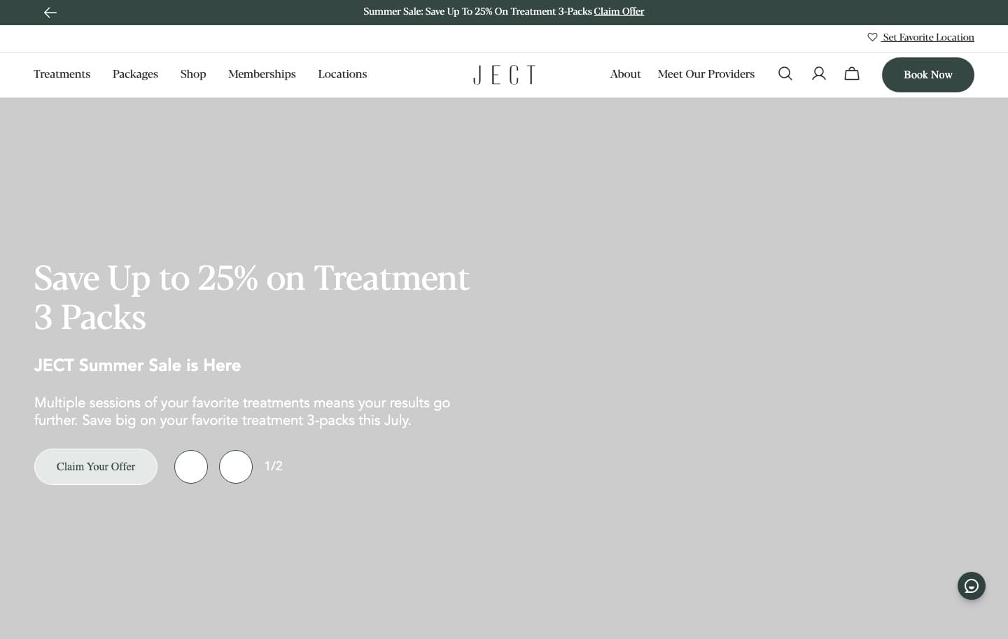 JECT — website preview
