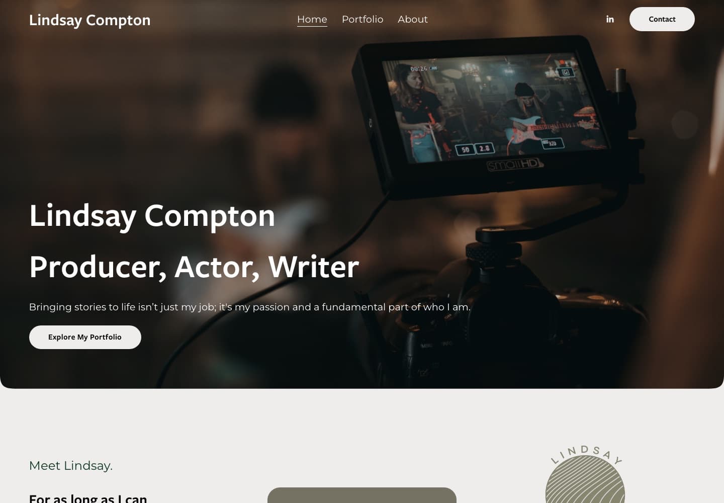 Lindsay Compton — website preview