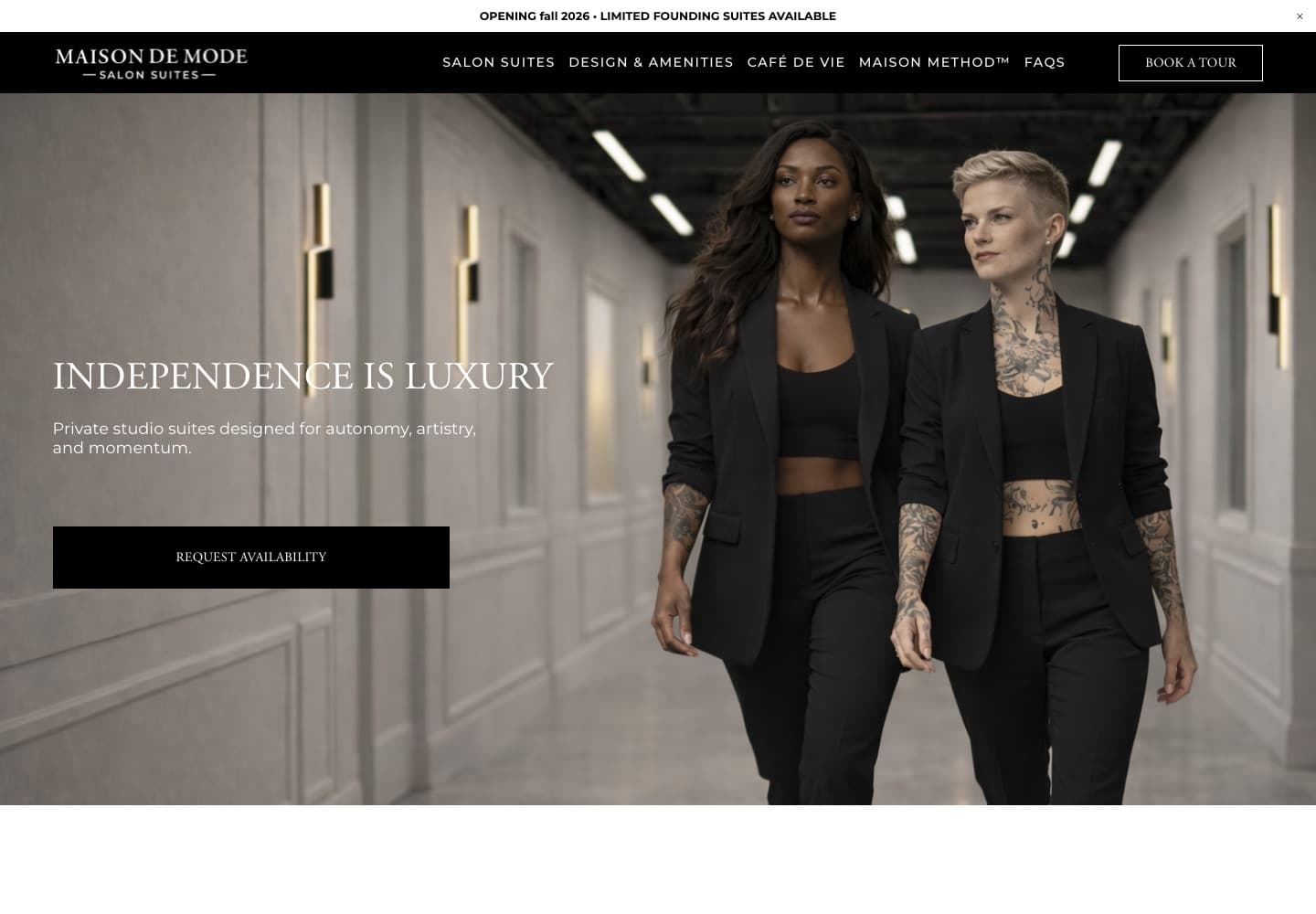 Maison de Mode — website preview