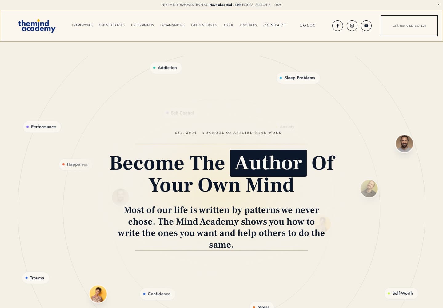 The Mind Academy — website preview