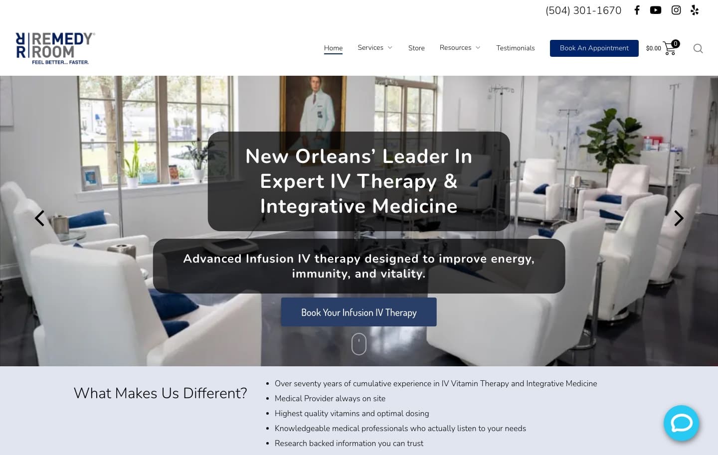The Remedy Room — website preview